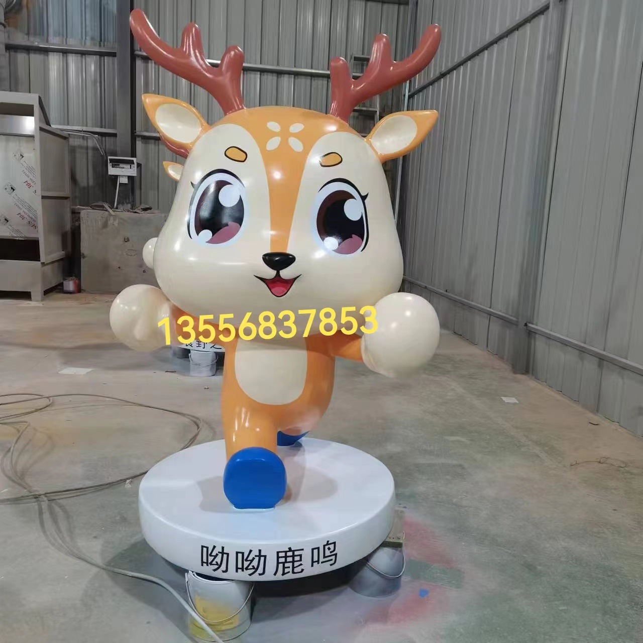 呦呦鹿鳴，科技點睛 玻璃鋼雕塑小鹿的公園地標美學